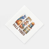 Autumn Vibes Fall Vibes Serviette (Ecke)
