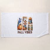 Autumn Vibes Fall Vibes Strandtuch (Vorderseite)