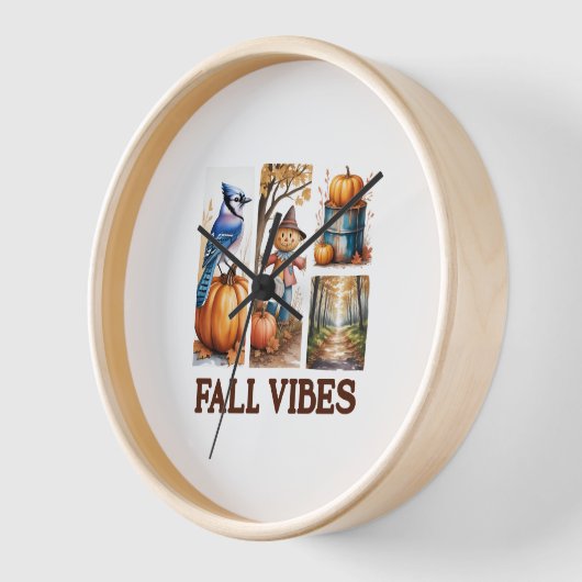 Autumn Vibes Fall Vibes Uhr (Winkel)