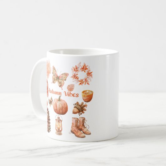 Autumn Vibes Kaffeetasse (Vorderseite Links)