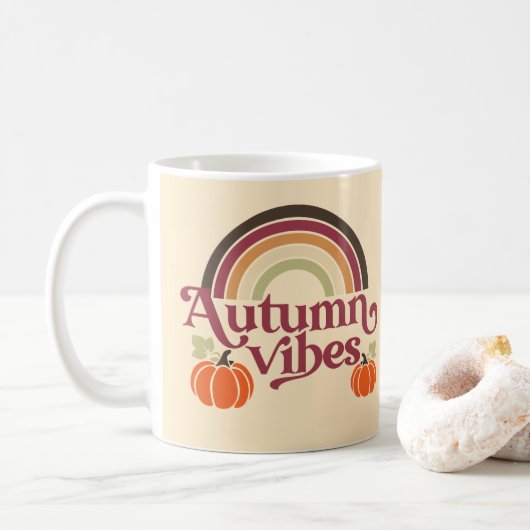 Autumn Vibes Kaffeetasse (Mit Donut)