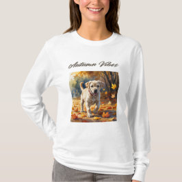 Autumn Vibes Labrador Puppy T - Shirt