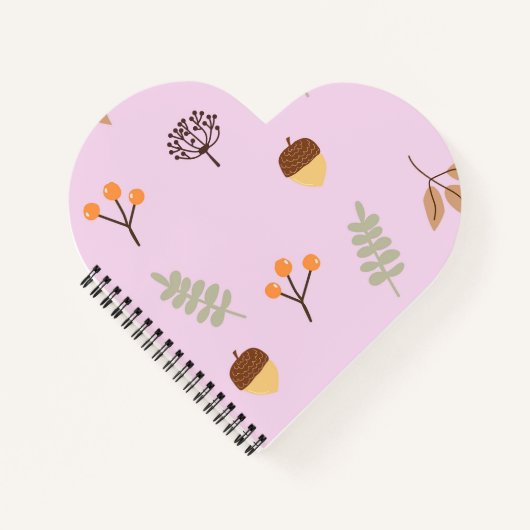 Autumn Vibes Leaf Muster Art Notizblock (Vorderseite)