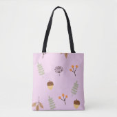 Autumn Vibes Leaf Muster Art Tasche (Vorderseite)