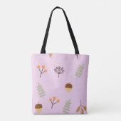 Autumn Vibes Leaf Muster Art Tasche (Rückseite)