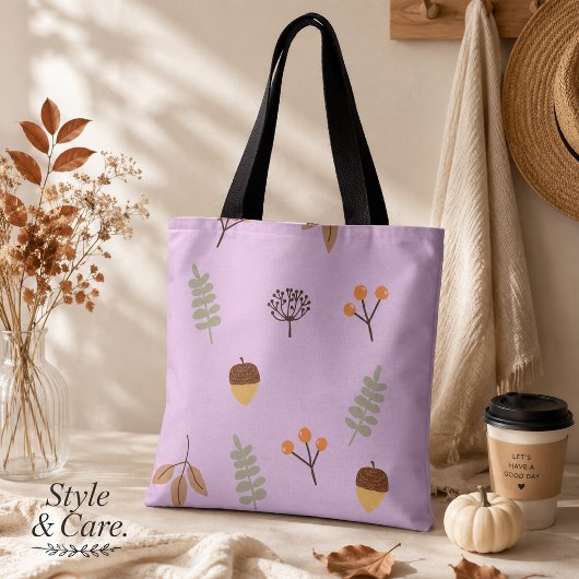 Autumn Vibes Leaf Muster Art Tasche