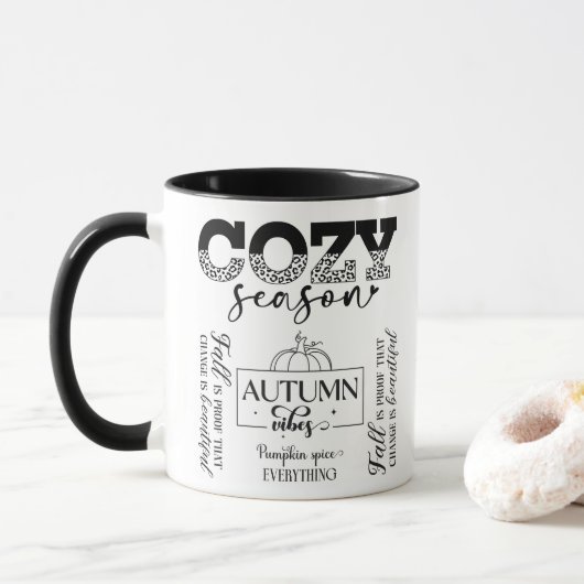 Autumn Vibes Mug Tasse (Mit Donut)