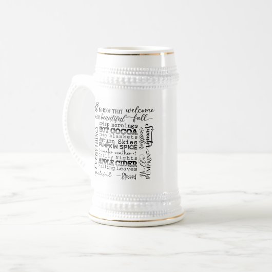 Autumn Vibes Mugs & Steins Bierglas (Vorderseite Links)