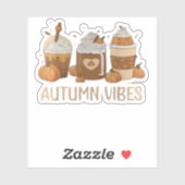 AUTUMN VIBES Oversized T - Shirt.png Aufkleber (Blatt)