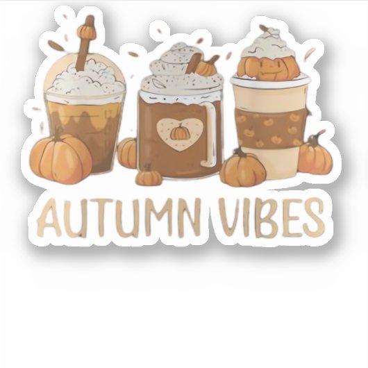 AUTUMN VIBES Oversized T - Shirt.png Aufkleber (Vorderseite)