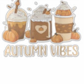 AUTUMN VIBES Oversized T-Shirt.png Aufkleber (Vorderseite)