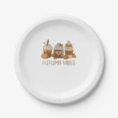 AUTUMN VIBES Oversized T - Shirt.png Pappteller (Vorderseite)