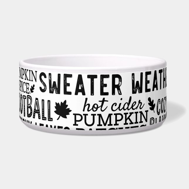 Autumn Vibes Pet Feeding Bowls Napf (Vorderseite)