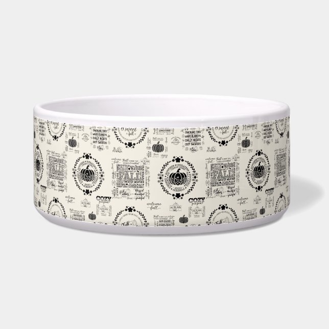 Autumn Vibes Pet Feeding Bowls Napf (Rechts)