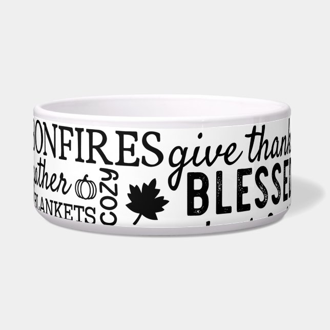 Autumn Vibes Pet Feeding Bowls Napf (Vorderseite)