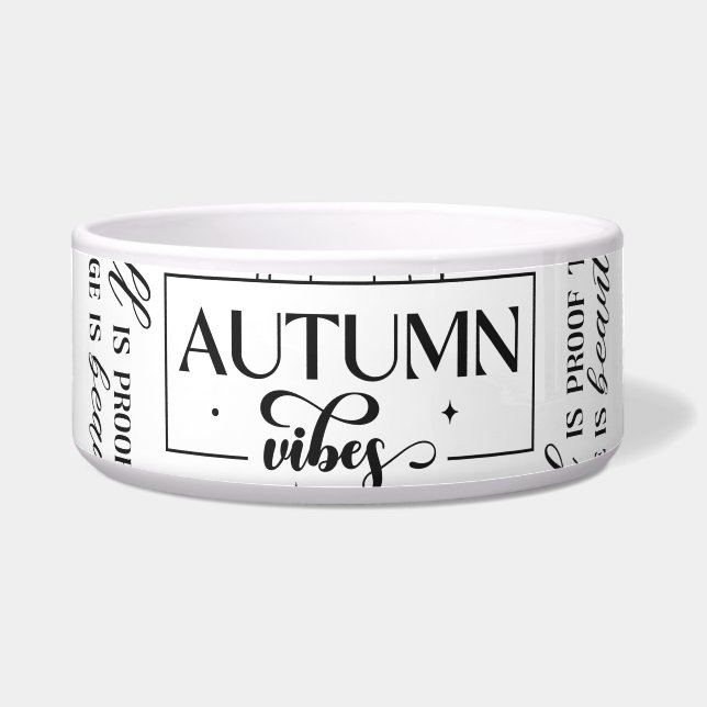 Autumn Vibes Pet Feeding Bowls Napf (Vorderseite)