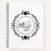 Autumn Vibes Spiral Notebook & Sketchbook Notizblock (Vorderseite)