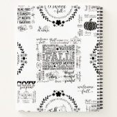Autumn Vibes Spiral Notebook & Sketchbook Notizblock (Rückseite)