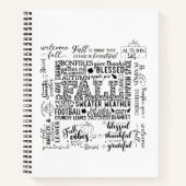 Autumn Vibes Spiral Notebook & Sketchbook Notizblock (Vorderseite)