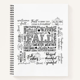 Autumn Vibes Spiral Notebook & Sketchbook Notizblock