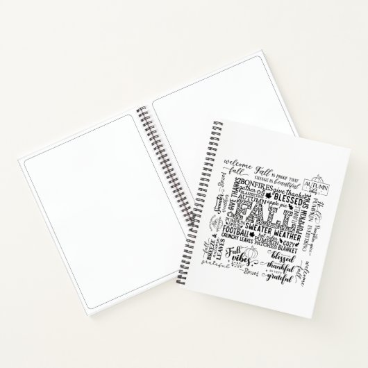 Autumn Vibes Spiral Notebook & Sketchbook Notizblock (Innenseite)