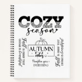 Autumn Vibes Spiral Notebook & Sketchbook Notizblock (Vorderseite)