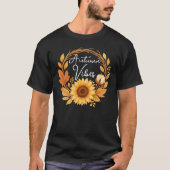 Autumn Vibes Sunflower T-Shirt (Vorderseite)