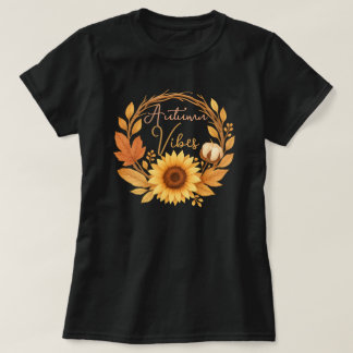 Autumn Vibes Sunflower T-Shirt