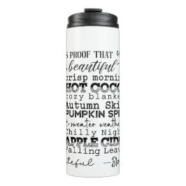 Autumn Vibes Thermal Tumbler Thermosbecher
