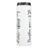 Autumn Vibes Thermal Tumbler Thermosbecher (Rückseite)