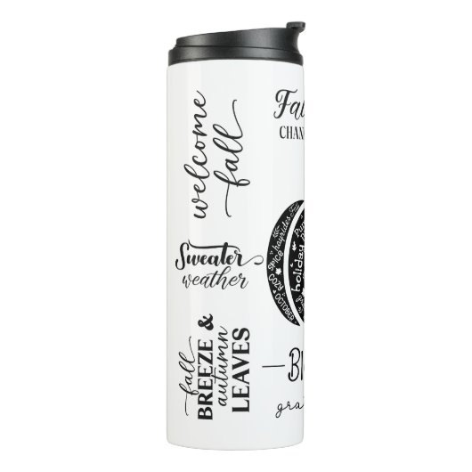 Autumn Vibes Thermal Tumbler Thermosbecher (Nach links gedreht)