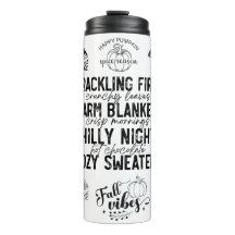 Autumn Vibes Thermal Tumbler