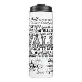 Autumn Vibes Thermal Tumbler Thermosbecher