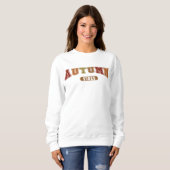 Autumn Vibes Trendy Fall Varsity Sweatshirt (Vorne ganz)