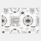Autumn Vibes Wrapping Papers Geschenkpapier Set (Vorderseite 2)
