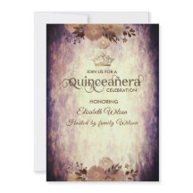 Autumn vintage elegant floral tiara Quinceañera