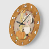 Autumn Wall Clock Große Wanduhr (Winkel)