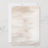 Autumn Watercolor Boho Floral Wedding Einladung (Rückseite)