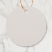 Autumn Watercolor Boho Floral Wedding Geschenkanhänger (Rückseite)