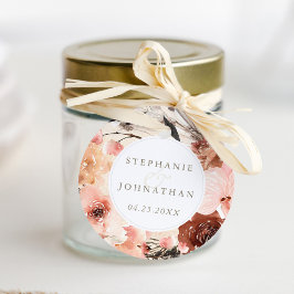 Autumn Watercolor Boho Floral Wedding Geschenkanhänger