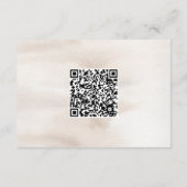 Autumn Watercolor Boho Floral Wedding Info Begleitkarte (Rückseite)