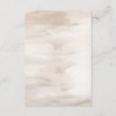 Autumn Watercolor Boho Floral Wedding Info Begleitkarte (Rückseite)