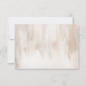 Autumn Watercolor Boho Floral Wedding RSVP Karte (Rückseite)