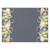 Autumn Watercolor Pumpkin Blue Tischdecke (Vorderseite (Horizontal))