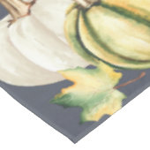Autumn Watercolor Pumpkin Blue Tischdecke (Schrägansicht)