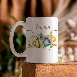 Autumn Watercolor Pumpkins Kaffeetasse