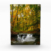 Autumn Waterfall Beauty Fotoblock (Vorderseite)