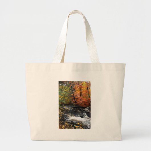 Autumn Waterfall Jumbo Stoffbeutel (Vorne)