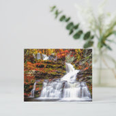 Autumn Waterfall Karte (Stehend Vorderseite)