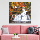 Autumn Waterfall Leinwanddruck (Insitu (Wohnzimmer))